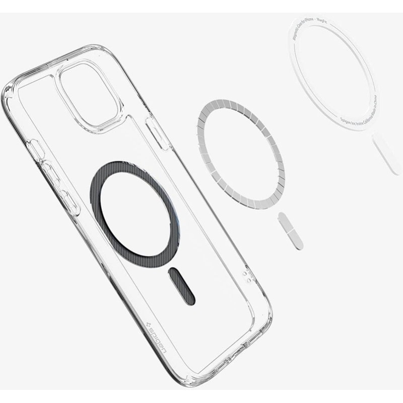 Чохол Spigen для Apple iPhone 15 Ultra Hybrid MagFit, Carbon Fiber