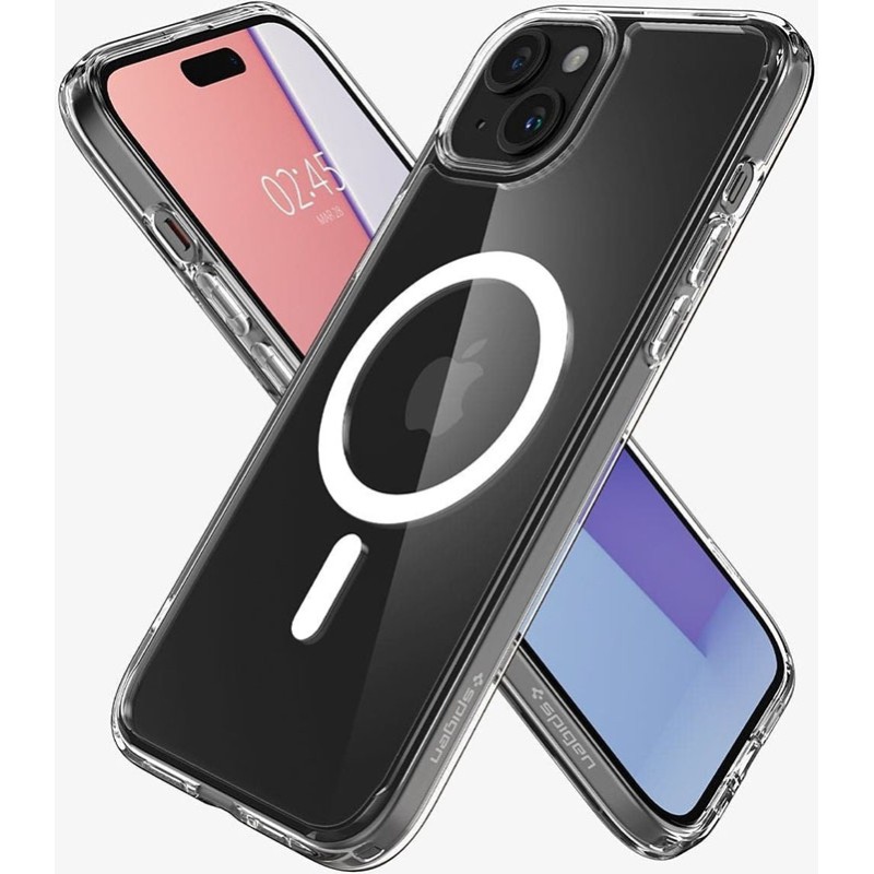 Чохол Spigen для Apple iPhone 15 Ultra Hybrid MagFit, White