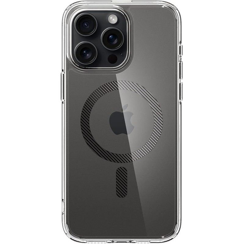 Чохол Spigen для iPhone 15 Pro Ultra Hybrid MagFit, Carbon Fiber