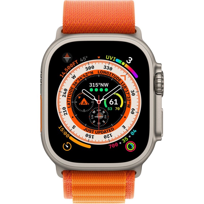 Ремінець Apple Watch 49mm Orange Alpine Loop – Medium