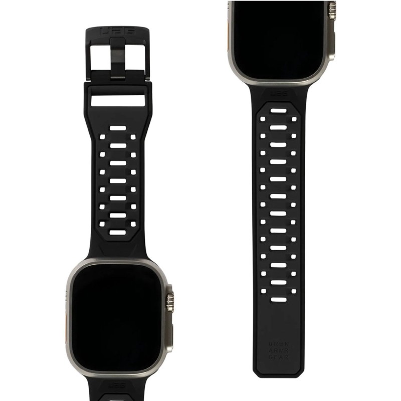 Ремінець UAG для Apple Watch Ultra 49/45/44/42mm Civilian Silicone, Graphite/Black