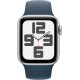 Смартгодинник Apple Watch SE GPS 40mm Silver Aluminium Case with Storm Blue Sport Band – M/L