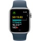 Смартгодинник Apple Watch SE GPS 40mm Silver Aluminium Case with Storm Blue Sport Band – M/L