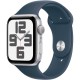 Смартгодинник Apple Watch SE GPS 44mm Silver Aluminium Case with Storm Blue Sport Band – S/M