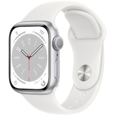 Смартгодинник Apple Watch Series 8 GPS 41mm Silver Aluminium Case with White Sport Band