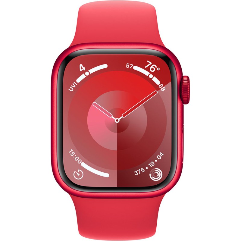 Смартгодинник Apple Watch Series 9 GPS 41mm RED Aluminium Case with RED Sport Band – M/L