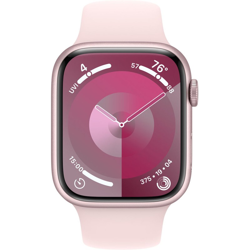 Смартгодинник Apple Watch Series 9 GPS 45mm Pink Aluminium Case with Light Pink Sport Band – M/L