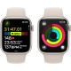 Смартгодинник Apple Watch Series 9 GPS 45mm Starlight Aluminium Case with Starlight Sport Band – S/M