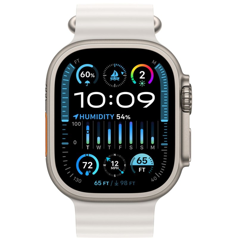 Смартгодинник Apple Watch Ultra 2 GPS + Cellular, 49mm Titanium Case with White Ocean Band
